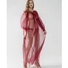 Women's Sleepwear Sexy Pajamas Transparent Lady Long Nightgowns See-Through Temptation Panties Erotic Female Loose Nightwear