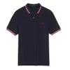 Mens Fred Basic Polo Designer Business Business luksus haftowane koszulki z krótkim rękawem w najwyższym rozmiarze s/m/l/xl/xxl