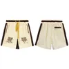 23 Summer Rhude High Street Palm Tree Ricamo Lettera Contrasto Pantaloni sportivi casual Pantaloncini larghi da uomo