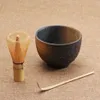 Ceremony الكامل 3pcs يضع Matcha Bowl Bamboo Scoop Matcha Whisk Teaware234S