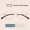 Sunglasses Frames Ultralight Titanium Alloy Anti Blue Light Glasses Women Vintage Little Round Frame Reading Prescription Spectacles