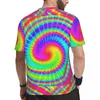 Men's Thirts Hippy T-Shirt Man Retro 70s Tie Dye Y2K Disual Sportswear Thirts thection Summer Summer Harajuku Tee Shirt حجم كبير الحجم