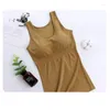 Camisoles Tanks Ärmelloses Sport-Camisole Damen Nahtloses formendes Tank-Top Vielseitige Oberbekleidung Äußere Trageweste mit BH und