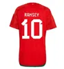 2023 Wales Men Soccer Jerseys Bale Wilson Allen Ramsey Johnsin 22 23 World National Team Cup Rodon Vokes Home Football Shirts Adult Kids Kit Uniforms S-4XL 88