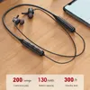 Hanging Neck Waterproof Magnetic Wireless Bluetooth Stereo Sports Earphone Music Earpieces Headset