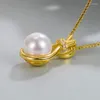 Pendants KOFSAC Cute Lucky Bag Necklace For Women Gift Light Luxury 925 Sterling Silver Jewelry Exquisite Zircon Pearl Necklaces