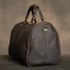 Echt leer Heren reistas Vintage handtas Messenger Bag Zakenreis Grote capaciteit bagage Laptoptas voor 16 inch 240305