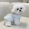 Dog Apparel Flower Dress Pet Clothes Sweet Print Clothing Dogs Super Small Cute Thin Chihuahua Summer White Girl Mascotas