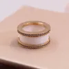 Pierścienie zespołu Sier Diamond For Women Designer Ring Pierścień Prezent Zaangażowanie Inkrustowani AAA Cyrkon Posły