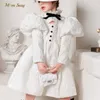 Baby Girl Princess Vintage Dress Long Puff Sleeve Infant Toddler Teens Vestido Wedding Party BridEMaid Baby Clothes 1-14Y 240307