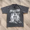 2024 Erkek Tasarımcı T Shirt Hellstar Gömlek Crewneck Grafik Tee Hip Hop Yaz Moda Tees Kadın Tasarımcılar Üstler Polos Kısa Kollu Yüksek Kaliteli Hellstars Giysileri