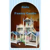 3D Assembly Doll House DIY Mini Model Girl Birthday Gift Toy Childrens Crossing Villa Princess Castle Led Light 240223