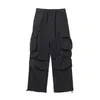 Pantaloni da uomo Pantaloni Street Style Cargo con tasche multiple Vestibilità ampia Vita elastica per abbigliamento comodo alla moda Hip Hop