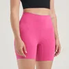 yoga double-sided grinding three-point pants yoga pants women's european and american high waist hip lifting peach buttocks gym shorts