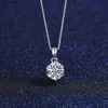 Europäische Mode Sexy Frauen Mosan Diamant Anhänger Schmuck Exquisie S Silber Box Kette Halskette Zubehör Valentinstag
