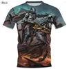 Męskie koszulki Hx Knights Templar T-shirty 12 Style Mężczyźni Ubrania Kobiety Krótkie rękawowe Casual Streetwear Produkty