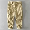 Мужские брюки осенне-зимние повседневные повседневные брюки из чистого хлопка с несколькими карманами в винтажном стиле GML04-Z314