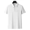 Polos pour hommes MLSHP coton été polos de haute qualité à manches courtes couleur unie affaires décontracté hommes t-shirts mode homme t-shirts