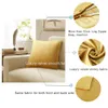 2 Packs Gold Decorative Cushions Covers Cases for Sofa Bed Couch Modern Luxury Solid Velvet Home Throw Pillows Covers Silver 22060271F