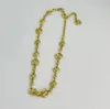 Collane con girocolli con lettera di design per donna Collana con catena di lusso placcata in oro 18 carati Accessori per gioielli REGALO