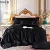 Nouveau style literie en soie ameublement mode luxe ensemble de literie housse de couette drap de lit taie d'oreiller taille King Queen Twin 2010294k