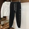 Designer Mens Summer Sports Pants Loose Brodered EKD Cargo Byxor Kontrollera Trim Bomull Jogging Track Pants Byxor rynka resistenta andningsbara löpbyxor