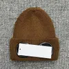 Två linsglasögonglasögon Small Cap Mens Knit Cap Head Cap Outdoor Winter Cap Black Grey Floppy Cap