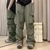 Pantaloni da uomo Pantaloni da lavoro durevoli da uomo Street Style Cargo con tasche multiple Vita elastica ampia per i fianchi