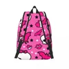 Mochila bonito padrão rosa kawaii mochilas presente de natal mulheres homens viagem durável sacos de escola personalizado mochila