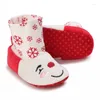 Bottes hiver bébé enfant en bas âge mode dessin animé renne neige né semelle souple infantile filles garçons chaussures de noël