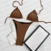 Bademode Designer Badeanzüge für Frauen Sexy Unterwäsche Stickerei Buchstaben Mode Metallkette Bikini Badeanzüge 14 Stile 6532