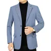 2024 Autumn New Middle aged Mens Casual Suit Coat Dads Single piece Non ironing Suit Mens