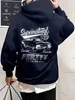 Super Car Ferity Print Men Hoody O-Leck Tous correspondent à un sweat confortable Fashion Fashion Fleep Basic Automne Pocket Clothes