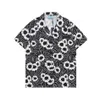 Designer skjorta herrknapp skjorta tryckt bowling skjorta hawaiian blommig casual skjorta mäns smala kortärmad klänning hawaiian belkis skrift asiatisk storlek m-3xl