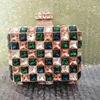 Multicolored Glass Crystal Women Evening Bags Stone Clutch Bag Wedding Bridal Minaudiere Handbags Purses Ladies Party Clutches 240304