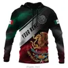 Novo méxico águia 3d impressão hoodies masculino bandeira padrão sweatshirts outono streetwear moda topos y2k manga longa roupas oversize