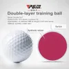 الجملة 10pcs PGM Double Layer Golf Golf Golf Swing Pressing Ball White Standard Blank Golf Ball القابلة للتخصيص 240301
