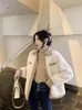 Женские куртки Jmprs, модные милые пальто из искусственного ягненка, женские элегантные лоскутные куртки в консервативном стиле, зимние свободные женские корейские повседневные куртки с длинными рукавами