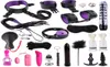 BDSM wibratorowe Zestaw Setów Sex Toys For Women Mężczyzny kajdanki zaciśnięcia sutki batowe klapsy seksu silikonowy metal analny tyłek Y2004226912408