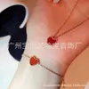 Designer Necklace VanCF Necklace Luxury Diamond Agate 18k Gold Sterling love necklace female earrings bracelet chain red Chalcedony