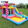 groothandel opblaasbaar springkasteel voor kinderen 4x2.5x2mH (13.2x8.2x6.5ft) springkastelen uitsmijter opblaasbaar springhuis met glijbaan kinderen leuk spelen