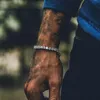 Цепочка звеньев 5 мм с кубическим цирконием Теннисный браслет Iced Out Braclet Серебро Золото Черный Хип-хоп Свадебный кристалл Мужчины Ювелирные изделия Подарок Pulse204j