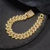 Kubansk länkkedja armband designer halsband moissanit kedja hänge halsband is ut passera diamant testare sterling silver halsband vvs för män sauuuweia11