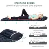 Coussin de couchage extérieur Camping matelas gonflable pompe intégrée tapis de voyage à coussin d'air ultraléger avec appui-tête pour la randonnée 240306