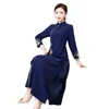 Vêtements ethniques Femmes asiatiques Robe Printemps Automne Robe à manches longues Dames améliorée Cheongsam AO Dai Vietnam Costume national