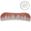 Dentes falsos de silicone superior inferior folheados perfeitos folheados dentaduras colar dentes falsos cintas dentes confortáveis ortodônticos ma 240229