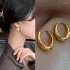 Boucles d'oreilles en peluche karopel 925 argent 2023 cerceau de métal lisse classique pour femme mode coréen bijoux tempérament quotidien