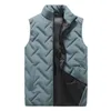 Men's Vests Stylish Sleeveless Jacket Super Soft Cotton Padded Male Warm Pockets Waistcoat Vest Top Coldproof