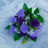 Dekorativa blommor Yan Artificial Silk Carnation Buquets Spring Flower Indoor Room Decoration For Home Table Wedding Floral Arrangement