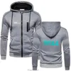 Driver F1 Lewis Hamilton Digital 44 Męskie Casual Pure Cotton Hooded Sweated Solid Kolor Zapip Sports Fashing Meriet Płaszcz